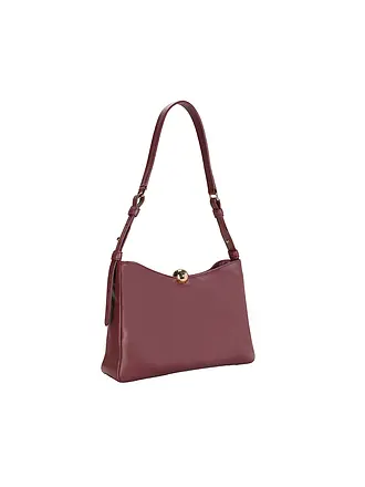 FURLA | Bolso de cuero - Bolso de hombro SFERA SOFT Medium | dunkelrot